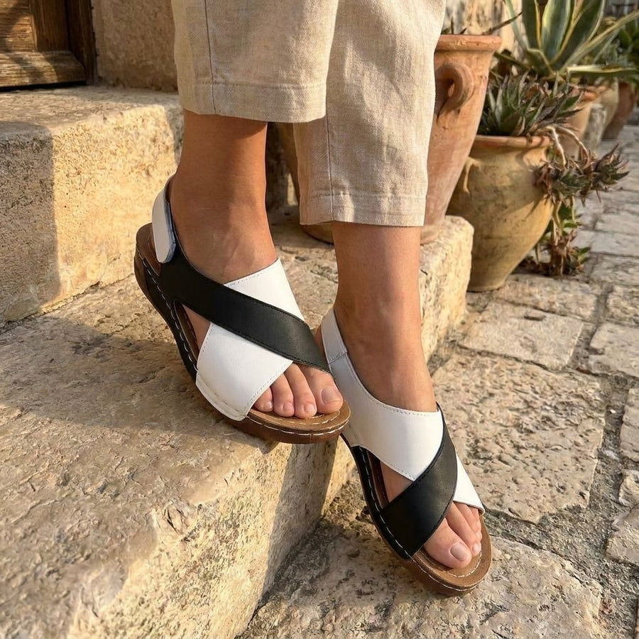 Carmen | Women’s Colorblock Wedge Sandals