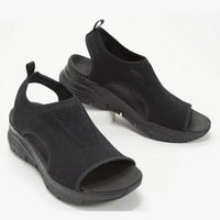Natalia® | Women'S Breathable Knit Open Toe Slip-On Sandals