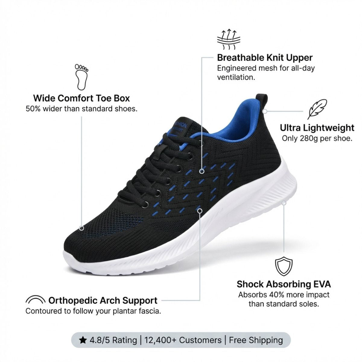 SW Pro | Orthopedic Walking Shoes Unisex