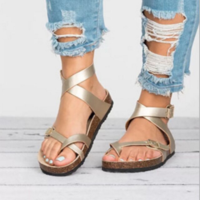 Karen® | Dark Brown Leather Strappy Sandals For Effortless Style