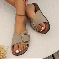 Yanet® | Women'S Sandals With Large Buckle Closure