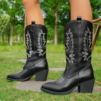 Jenna | Women’s Leather Knee-High Boots with Heels