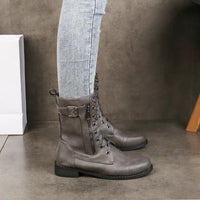 Brandy | Short Leather Boots Women's