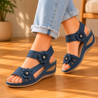 Calista | Women’s Synthetic Leather Wedge Sandals