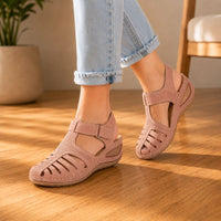 Fabiola® | Vintage Style Leather Orthopedic Sandals