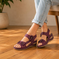 Calista | Women’s Synthetic Leather Wedge Sandals