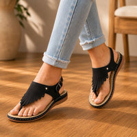 Naomi | Women’s Roman Thong Wedge Sandals