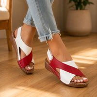 Carmen | Women’s Colorblock Wedge Sandals