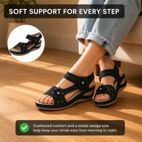 Calista | Women’s Synthetic Leather Wedge Sandals