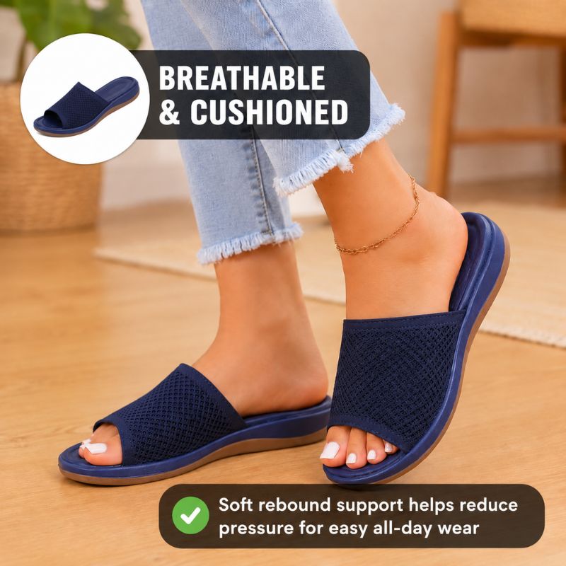 Camille | Orthopedic  Flying Weave Wedge Sandals With Soft Bottom