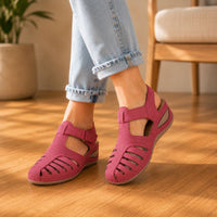 Fabiola® | Vintage Style Leather Orthopedic Sandals