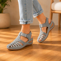 Fabiola® | Vintage Style Leather Orthopedic Sandals