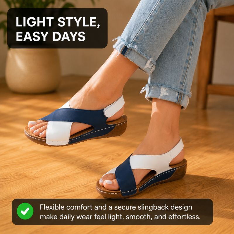 Carmen | Women’s Colorblock Wedge Sandals