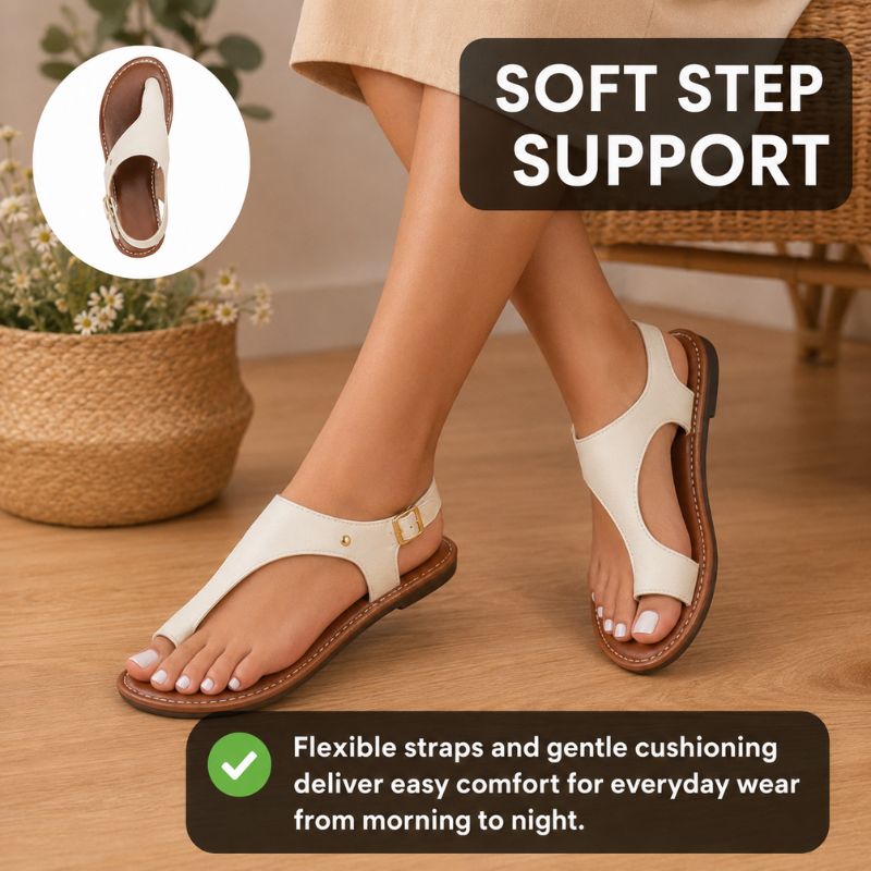 Orthopedic Toe-Cover Flat Beach Sandals