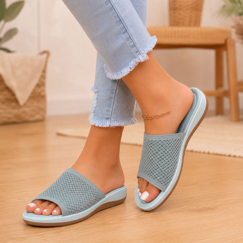 Camille | Orthopedic  Flying Weave Wedge Sandals With Soft Bottom