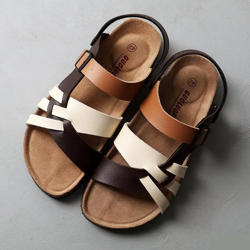 Francisca® | High quality orthopedic leather sandals