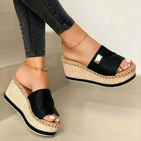 Nora® | Braune Sandal Wedges