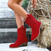 Alicia | Women’s Retro Chunky Heel Western Boots