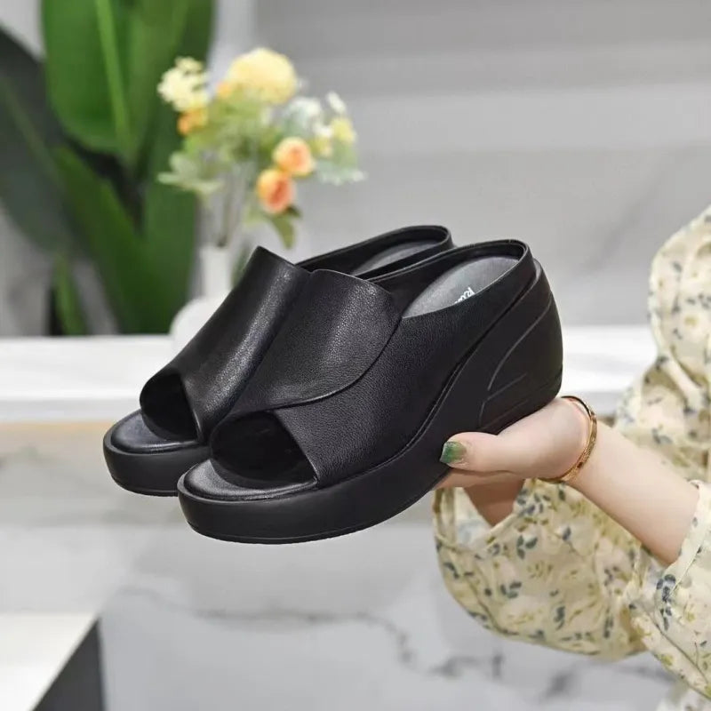 Sienna | Women Soft Leather Wedge Sandals for Women