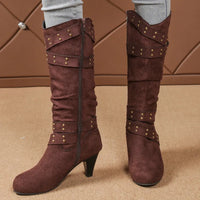 Chloe | High Heel Western Zipper Boots for Women