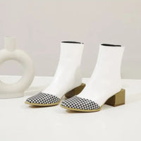 Lucia | Plus Size Pointed Martin Ankle Boots for Women