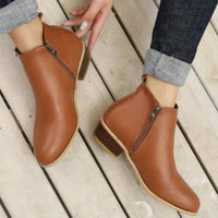 Zinnia | Women’s Classic Low Heel Boots