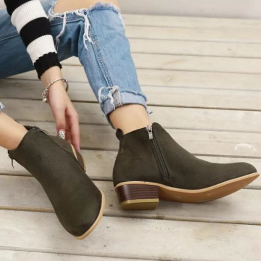 Zinnia | Women’s Classic Low Heel Boots
