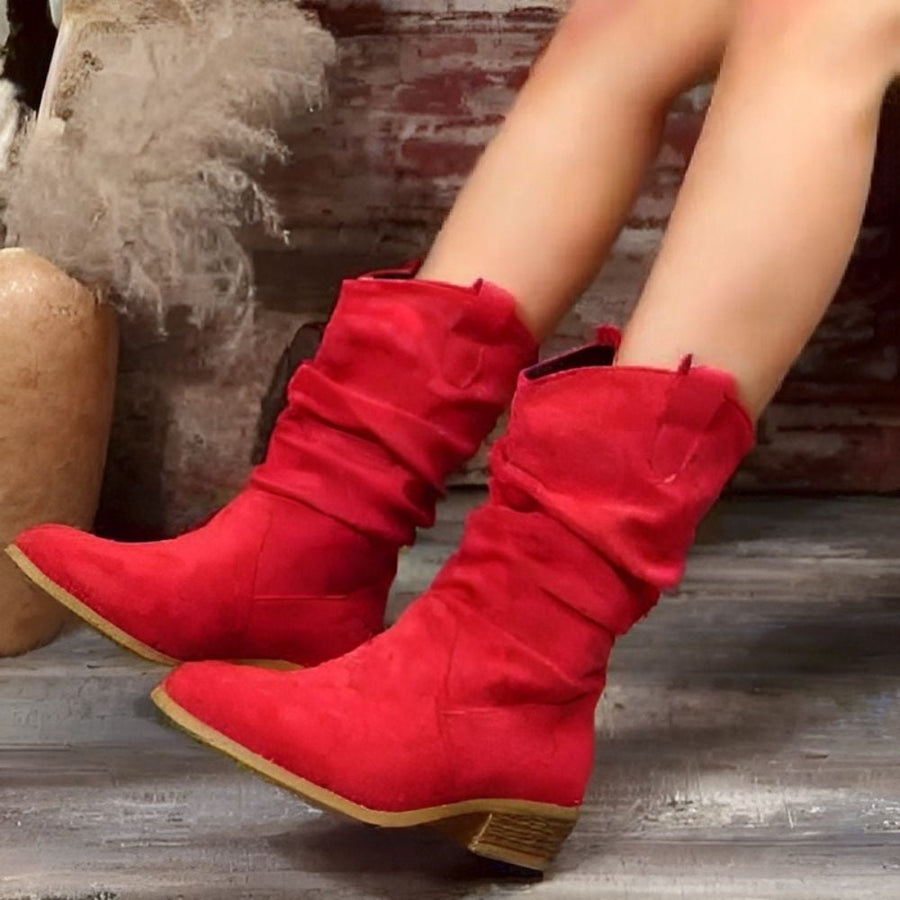 Sloane | Luxury-Inspired Women’s Pointed Suede Boots – Versatile Ankle & Mid-Calf Design