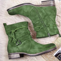 Francesca | Buckle Detail Western Ankle Boots for Women