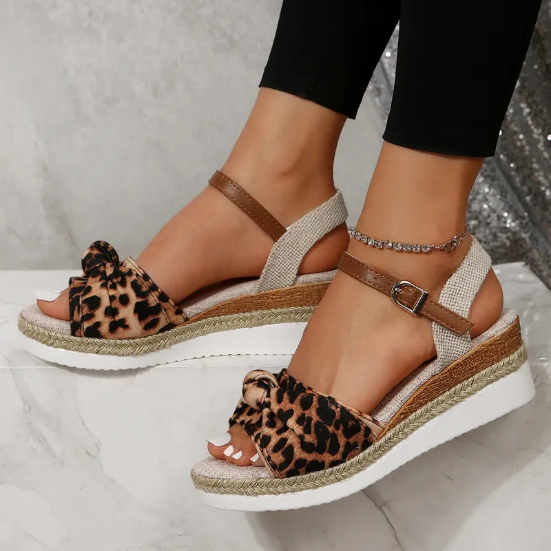 Brittany | Chunky Sole Bow Sandals