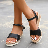 Bianca | Women’s Buckle Wedge Sandals