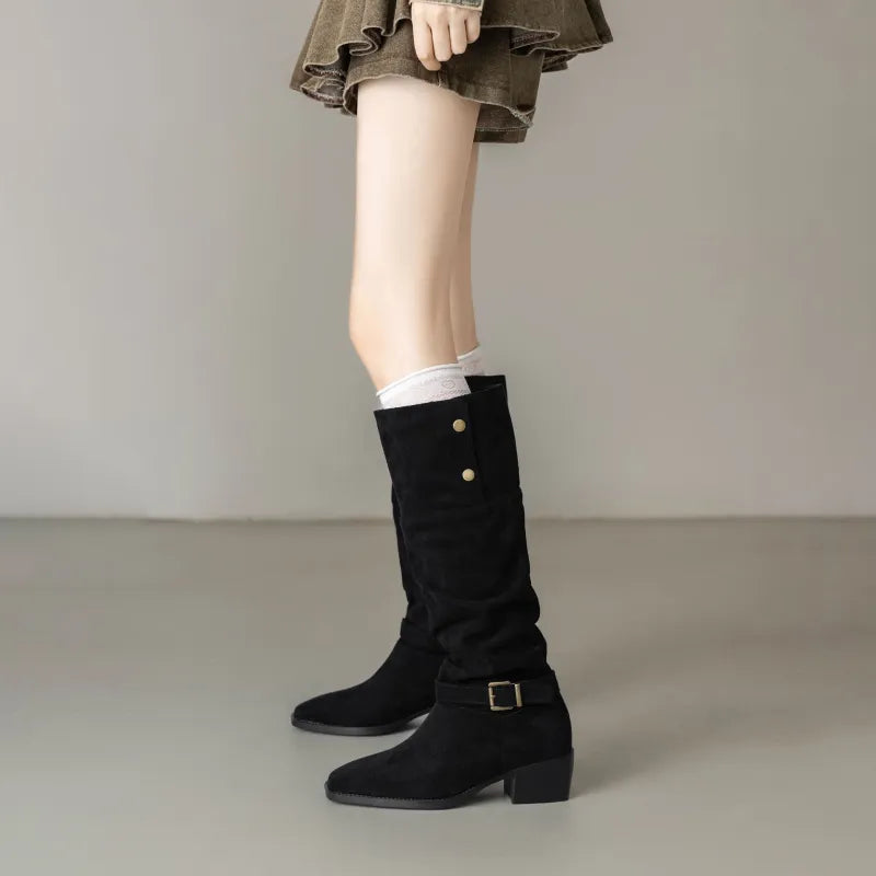 Rebecca | Women’s Summer Chunky Heel Boots