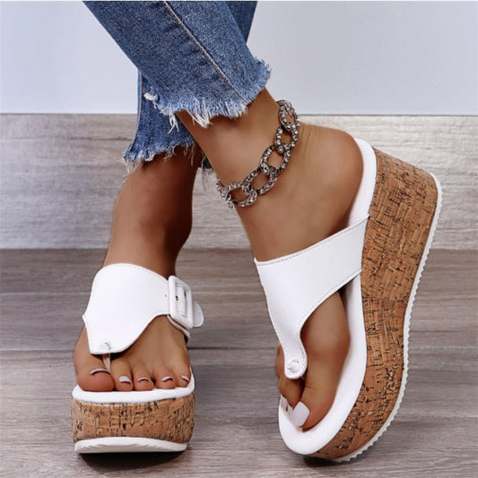 Paloma® | Toe Sandals With Cork Heel