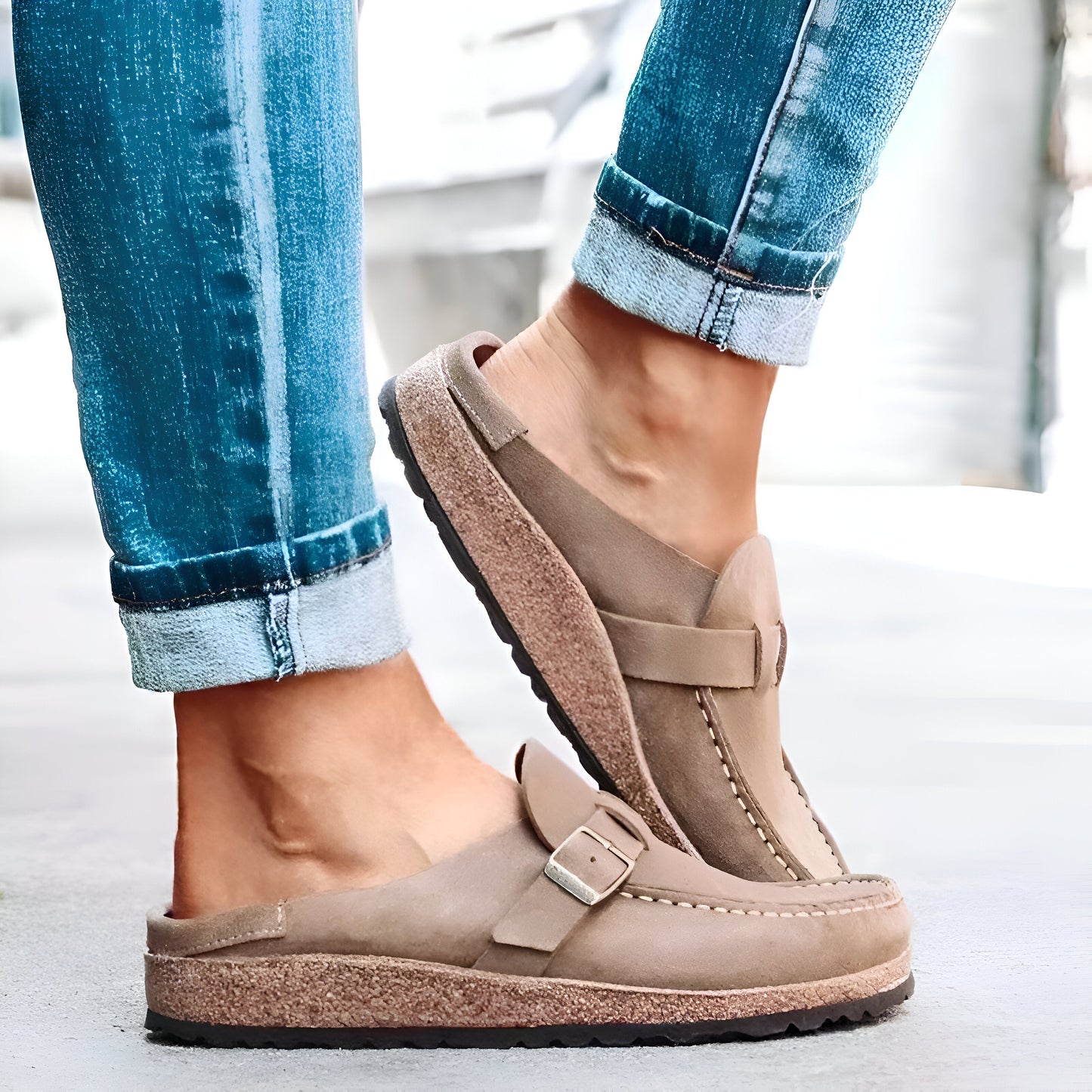 Elena® | Orthopedic moccasin sandals
