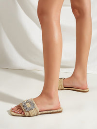 Luz Maria® | Flat sandals with diamonds