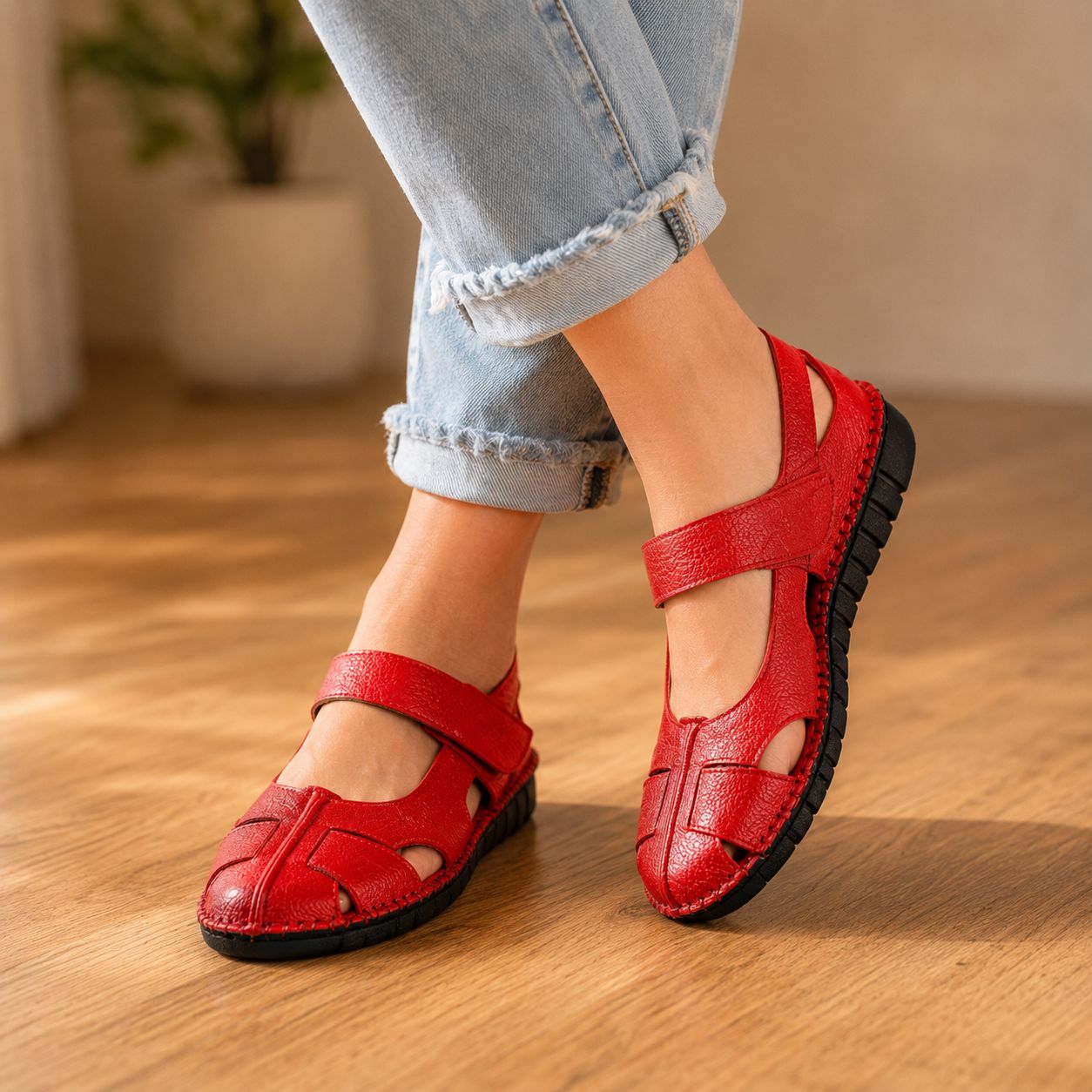 Paloma | Women Retro Genuine Leather Sandals
