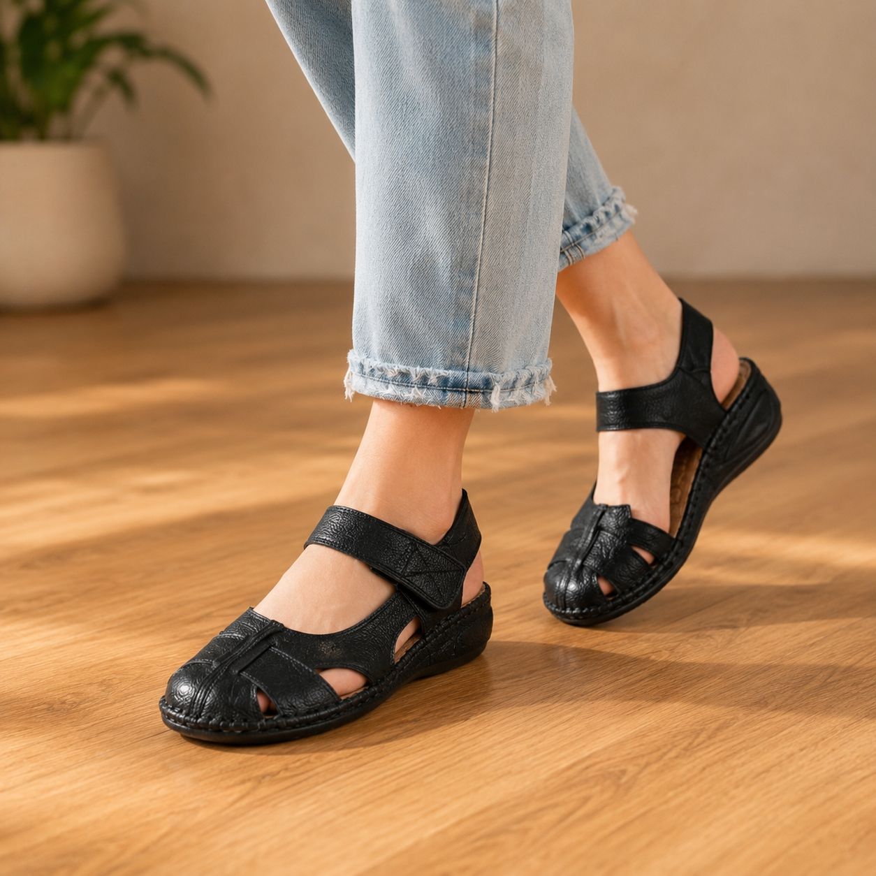 Paloma | Women Retro Genuine Leather Sandals