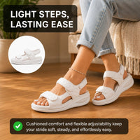 Orthopedic Platform Slide Sandals - Adjustable Double Strap Design