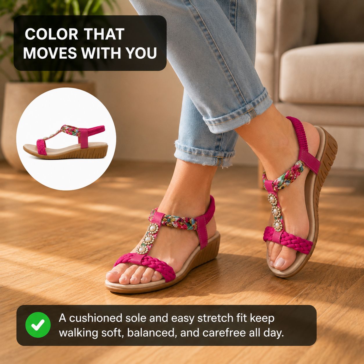 Maya | Women’s Bohemian Braided Sandals