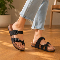 Hilary® | Cork Heel Sandals