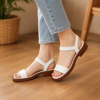 Juliette | Orthopedic Flat Soft Sole Leather Sandal