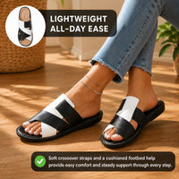 Layla | Orthopedic Soft Toe Covering Flat Slippers