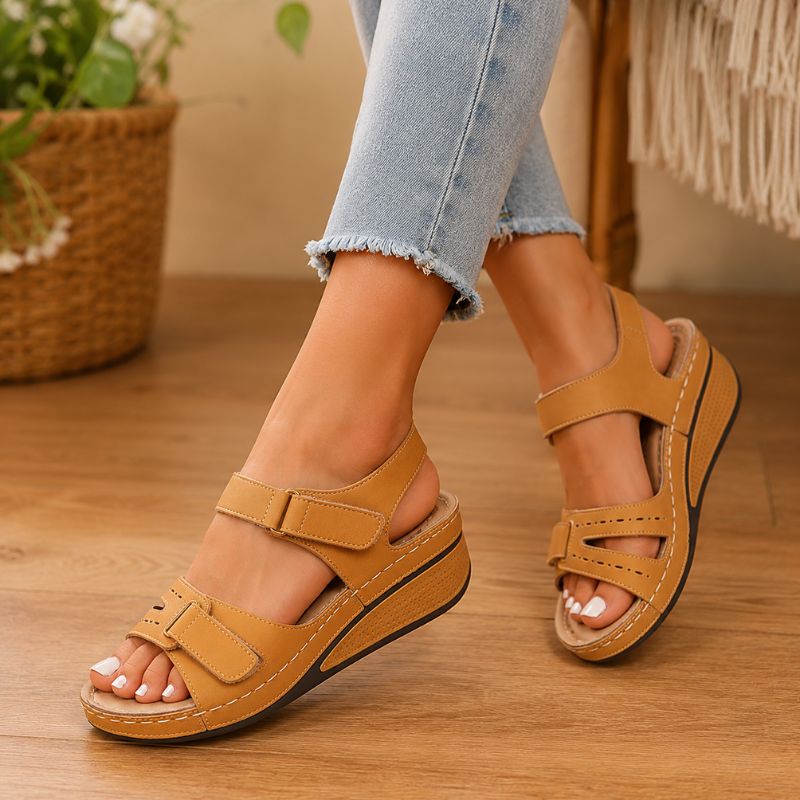 Maia | Orthopedic Summer Velcro Wedge Sandals