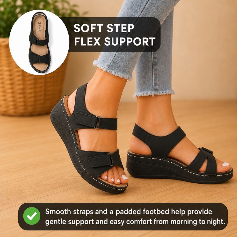 Maia | Orthopedic Summer Velcro Wedge Sandals