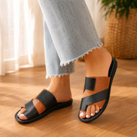 Layla | Orthopedic Soft Toe Covering Flat Slippers