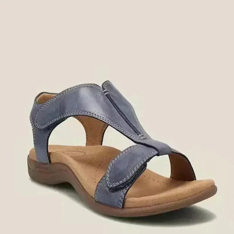 Olga® | Katie Adjustable Leather Summer Sandals With Arch Support
